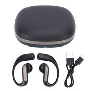 Fockety Auricolari Wireless, Cuffie 5.4 5g Ultra Leggero, Suono di qualità IMAX, Microfono ENC Antirumore, Impermeabile IPX7, con Doppia Sicurezza di Perdita del Suono Fisico, per la (BLACK)