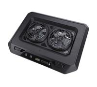 Fockety Base di raffreddamento per laptop da gioco, 2 ventole di raffreddamento rapido RGB per laptop da 15,6" a 19" con 6 altezze regolabili, 4 porte USB, velocità regolabile