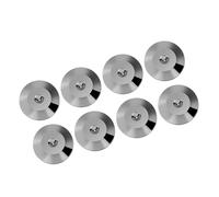 Fockety Base per Altoparlanti di Rame Universali Piedi di Isolamento Dischi Mattenbod - 8 STC 25 X 4 Mm Base D'urto (GRAY)