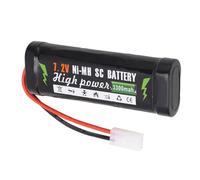 Fockety Batteria da 7,2 V, Batteria Lipo Ricaricabile Dal Design Leggero con Capacità Elevata Di 3300 MAh, Funzione Di Protezione, Guscio Robusto, Potenza Di Lunga Durata per Auto RC