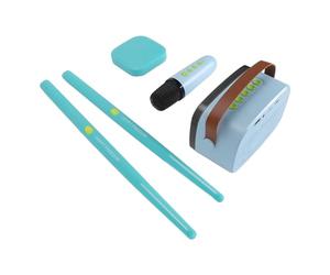 Fockety Batteria Pneumatica, Identificazione Accurata Rileivamento del Movimento 3D BATIARIA ELETTRONICA PORTATILE BATTARIA ARIA COMPRESSA CON CONVERTENTE AUDIO PER ALTOPARLANTI (Ciano)