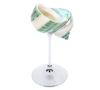 Fockety Bicchieri da Vino a Conchiglia, Bicchieri da Vino per Matrimoni Calici da a Conchiglia Calice a Martini Bicchiere da Cocktail per Compleanno Spiaggia Damigelle (GREEN)