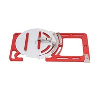 Fockety Binario di Guida Quadrato Regolabile per Circolare Elettrica, Regolazione Dell'angolo Comoda e Rapida, Fibbia di Sicurezza in Acciaio Inossidabile, Rosso e Argento, Decorazione per la