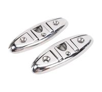 Fockety Bitta Pieghevole per Barca, Bitte da banchina ribaltabili in Acciaio Inox 316 con superfici Lucide, Piastre Posteriori e Viti, Bitte per Cime da banchina per Kayak, pontoni