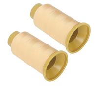 Fockety BOBINE DI FILO PER CUCIRE, 2 PEZZI DI FILO PER CUCIRE, DI POLIESERE PER A MANO, ELETATA RESISTENZA ALA TRAZIONE 2000 M OGNI BOBINA, CONI DI CORS PER (Beige)
