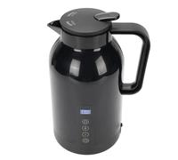 Fockety Bollitore Elettrico da 12 a 24 V, Bollitore Portatile per Auto a Riscaldamento Rapido da 1300 Ml, Scaldabagno con Interno in Acciaio Inossidabile e Display Digitale