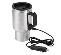 Fockety Bollitore Elettrico per Auto, Acciaio Inossidabile 12V 450ml Accendisigari Tazza Riscaldante per Auto Bollitore per L'Assa Calda per Tazza Riscatta per