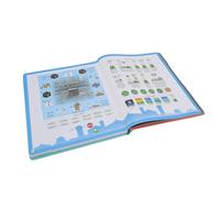 Fockety Book Sound Interattivo, Libro Sound -Sound Book Bilingue Arabic Inglese Apprendimento Educativo Batteria Interattiva Alimentata per i Bambini Piccoli