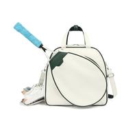 Fockety Borsa da Tennis, Borsa per Racchetta da Tennis Impermeabile con Scompartimento di Scarpe, Tasca per la Sicurezza e Spalline, Borse Sportive per Donne, Uomini e Giovani