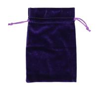 Fockety Borsa per i dadi, morbida e lussuosa sensazione di velluto Comoda chiusura a coulisse Borsa per la conservazione dei tarocchi dal design elegante (PURPLE)