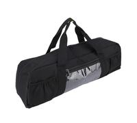 Fockety Borsa porta utensili per barbecue, porta utensili per barbecue capiente, borsa porta accessori per barbecue in tessuto Oxford con tasca trasparente con cerniera