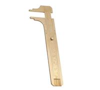 Fockety Brass a Lunga Durata Distruggi il Sovrano della Sella del Freno con Doppia Scale, Strumento di Misurazione Ideale per Progetti e Seminari Fai - -te, Conveniente per Carpentieri e Lavoratori