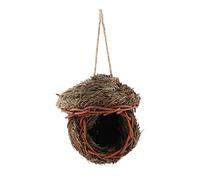 Fockety Cage Intrecciata Fatta a Mano per Uccelli, Casetta per Uccelli Appesi Portatili con Gancio, Casa di Criceto di Controllo, Gabbia Compatta per Bambini Proposito Fotografico, Materiale delle