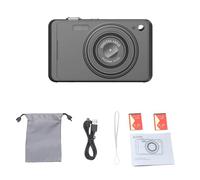 Fockety Camera Digitale da 64 MP, Fotocamera da Vlogging Video Zoom 16x Zoom 4K con Schermo da 2,88 Pollici e Messa a Fuoco Automatica, per Adolescenti per Adulti Principianti Viaggiano (BLACK)