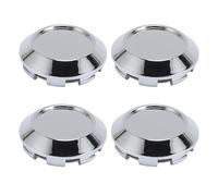 Fockety Capitali Centrali della Ruota de 4 Pezzi, Scatti ABS Sul Coperchio del Diametro Esterno de 76 Mm, con Eccellente Superficie di Tenuta e Resistenti a Graffi, (Elettroplato)