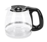 Fockety Caraffa per caffè Sostitutiva in Vetro, Caffettiera in Vetro Borosilicato con Beccuccio Antigoccia e Impugnatura Ergonomica per una Presa e un Versamento Comodi (12 Cup 1.8L)