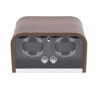 Fockety Caricatore Automatico per Orologi, Controllo Wireless del Colore della Luce LED, Riduzione del Rumore di 10 DB con 5 modalità, Funzioni in Senso Antiorario, per la (4 posizioni dell'orologio)