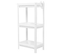 Fockety Carrello Portaoggetti Sottile, Scaffaratura Stretta Mobile Del'organizzatore Indipende del Bagno, Carrello Portaoggetti Rotente A Scorporpo per, Bagno e Luoghi (3 strati)