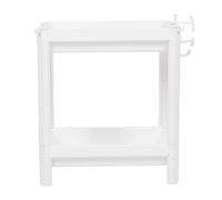 Fockety Carrello Portaoggetti Sottile, Scaffaratura Stretta Mobile Del'organizzatore Indipende del Bagno, Carrello Portaoggetti Rotente A Scorporpo per, Bagno e Luoghi (2 livelli)