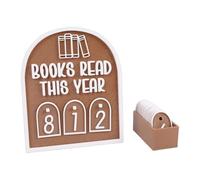 Fockety Cartello Personalizzato per Localizzare Libri, Libri Letti Quest'anno Bancone da Lettura Cartello da Banco Decorazione per Libreria per Angolo di Lettura Dell'aula Dell'ufficio