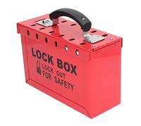 Fockety Cassetta DI Sicurezza PER Gruppo Lockout Tagout, Cassetta DI Sicurezza PER Gruppo Loto, DI Rossa Con 12 FORI DI CHIURA, STAZIONE DI GESTIONE DE PER