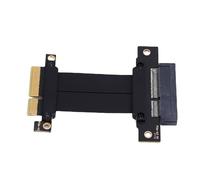 Fockety Cavo di Riser PCIE 4.0 X4, Cavo di Estensione GPU Ad Angolo Retto Flessibile Ad Alta velocità per RTX40/30 Serie RX7000/RX6000 M.2 SCHI SSD WiFi USB SSD (5 cm)