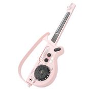 Fockety Chitarra Elettrica Musicale per Bambini, Chitarra Intelligente Pieghevole Senza Corde con Giradischi DJ, Giocattoli per Strumenti Musicali per Bambini di 3 4 5 6 Anni (PINK)