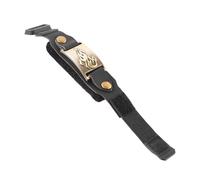 Fockety Cinghia per Silenziare la Corda della Chitarra, Smorzatore per Basso in Pelle PU con Anelli in Metallo Riduzione del Rumore Anti-ululato, per Chitarra Classica Acustica Elettrica (fiamma nera)