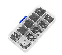 Fockety Comodo 240 a Vite Socket Assortimento Allen Head Socket Set Set Kit a Vite Grub Din916 M3-M8 per Carpentieri e Tecnici di Riparazione in Lega in Acciaio Grado 12.9