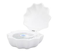 Fockety Conchiglia Speaker con Proiettore Onde Oceaniche, 6,69in, for | Luce notturna a conchiglia a LED, altoparlante Bluetooth portatile, decorazione della camera da letto, luce del proiettore