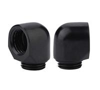 Fockety Connettore a Gomito a Forma di Ottone G1/4 Aderente per il Raffreddamento 'Acqua per PC, Reindirizzamento per Appassionati di Raffreddamento Ad Acqua, 90 Gradi Rotabili, Materiale in Ottone