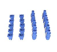 Fockety Connettore Aeronautico Classe Audiophile a 3 Pin con Altoparlante LED per Schermo Grande 20A, 10 Set Spina Cavo di Alimentazione Professionale per Luce da Palco per Illuminazione a Fascio,