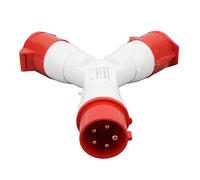 Fockety Connettore Multifunzionale Impermeabile a 3 Vie per Luoghi di Lavoro con Rischio di Incendio, Spina Aeronautica Industriale IP44 per Rimorchi e Case Mobili