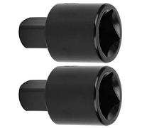 Fockety Convertitore Chiave a Cricchetto per Presa - Adattatore 1/2 a 3/8 in Acciaio Ad Alto Tenore di Carbonio - Funzionamento Regolare e Duraturo 2 Pezzi