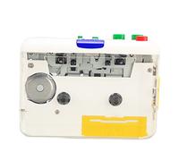 Fockety Convertitore da Cassette USB a MP3, Lettore di Cassette Portatile, Nastro da Cassette Musicali a Lettore Convertitore Digitale con Jack da 3,5 mm, Plug And Play, per Laptop