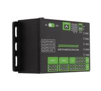 Fockety Convertitore USB A UART I2C Spi Jtag, Guscio in Lega Di Alluminio, Convertitore USB Industriale, SupportA Interfacce Multiple, 3,3 V 5 V, CompatiBile Con, 11/10/8.1/8/7