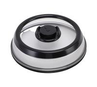 Fockety Coperchio antispruzzo per microonde, coperchio universale resistente al calore per conservare gli alimenti freschi sottovuoto, elegante coperchio riciclabile per piatti (M)