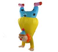 Fockety Costumi Gonfiabili Dello Squalo per lo Spettacolo di Halloween, Aria Gonfiabile del Costume del Pagliaccio Gonfia I Costumi di Divententi di Halloween del Partito per l'Adulto, Tuta