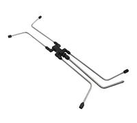 Fockety Crossover del Refrigerante, Kit di Rimozione del Kit di Sfiato del Vapore in Acciaio Anodizzato Nerone in Aluminio CNC per Motori Ls1 Ls2 Ls3 Ls6 Ls7 Lsx