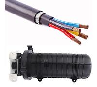 Fockety Custodia di Giunzione per Fibra Ottica IP68 Scatola di Giunzione Mistica/ritardante di Fantasia per Sepoltura Diretta 24 capacità (#2)