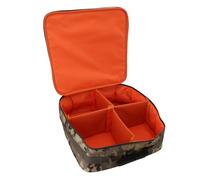 Fockety Custodia per mulinello da pesca, custodia per mulinello e attrezzatura da pesca con divisori antiurto, borsa di grande capacità per mulinelli da pesca a mosca e (Camouflage CP)