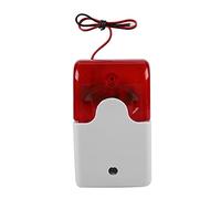 Fockety di Allarme Leggero Sirena Stroboscopico a 12V per la Sicurezza Domestica, Sirena Audio a Luce Rossa Super Luminosa per Fuga Antincendio, Design Sicuro e Stabile