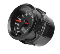 Fockety Display Digitale per Motore Passo-passo con Manometro Olio per Misuratore Modificato per Auto con Materiale ABS, Nero, Misuratore Pressione Olio Universale 2 Pollici per Tutti i Proprietari