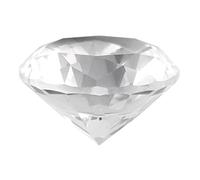 Fockety Display per Modello di Mano in Cristallo di Vetro 60 Mm, Ornamento Rosa Bianco Lucido per Riprese di Nail Art, Accessori per Manicure Durevoli per L'ufficio in Camera (60MM bianco)