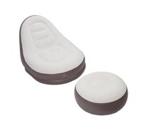 Fockety Divano gonfiabile, 85 x 125 x 100 cm, portatile e facile da riporre, con pouf, pieghevole, per soggiorno, campeggio, serate cinema, feste, cameretta dei bambini