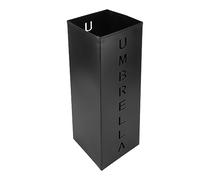 Fockety Elegante Portaombrelli in Metallo dal Design Quadrato per Ingresso, Secchiello per Ombrelli in Acciaio Inossidabile Ponderato per Ufficio Domestico, Metallo, 1 Pezzo