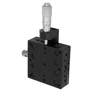 Fockety Fasi Lineari di Precisione a Rulli Incrociati a X con Prestazioni Stabili per la Regolazione Fine dello Spostamento, Fasi Lineari SEMX60-AC Anodizzate Nere per Movimento Quantitativo