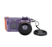 Fockety Fotocamera Digitale, 4K 70MP 50X Zoom Telecamera di Registrazione Automatica per YouTube con WiFi, Doppio Schermo e Flash, Fotocamera da Viaggio Compatta Grandangolare (Viola)