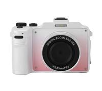 Fockety Fotocamera Digitale, 5K HD 80MP WiFi Lence Posteriore Anteriore Posteriore 18x Digital Zoom Vlog Camera Anti Shake con Cinghia Manuale, Piccola Fotocamera per Ragazzi Girls Kids (rosa sfumato)