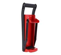 Fockety Frantoio per Bottiglie di Plastica, Frantoio per Lattine da 500 Ml Strumento per il Riciclaggio di Bottiglie con Manico in Gomma in Acciaio Rosso con Apri per Soda, Lattine di
